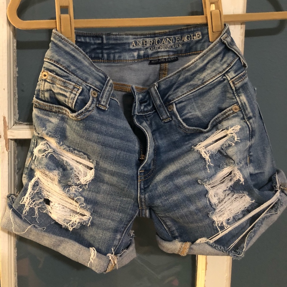 American eagle ripped shorts